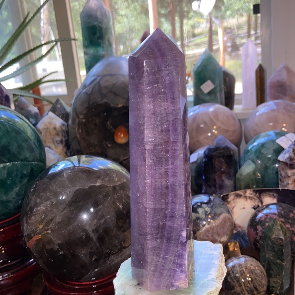 🔥SALE🔥 Purple Fluorite Crystal Tower! - Picture 5 of 17